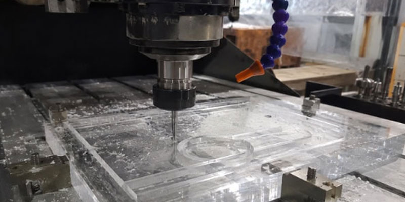 Acrylic processing router bit application
