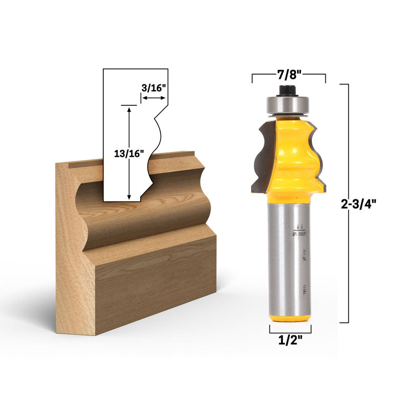 Small Standard Crown Cap Molding 1/2