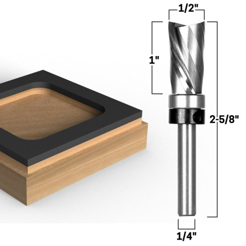 Top Bearing Downcut Ultra Performance Flush Trim 1