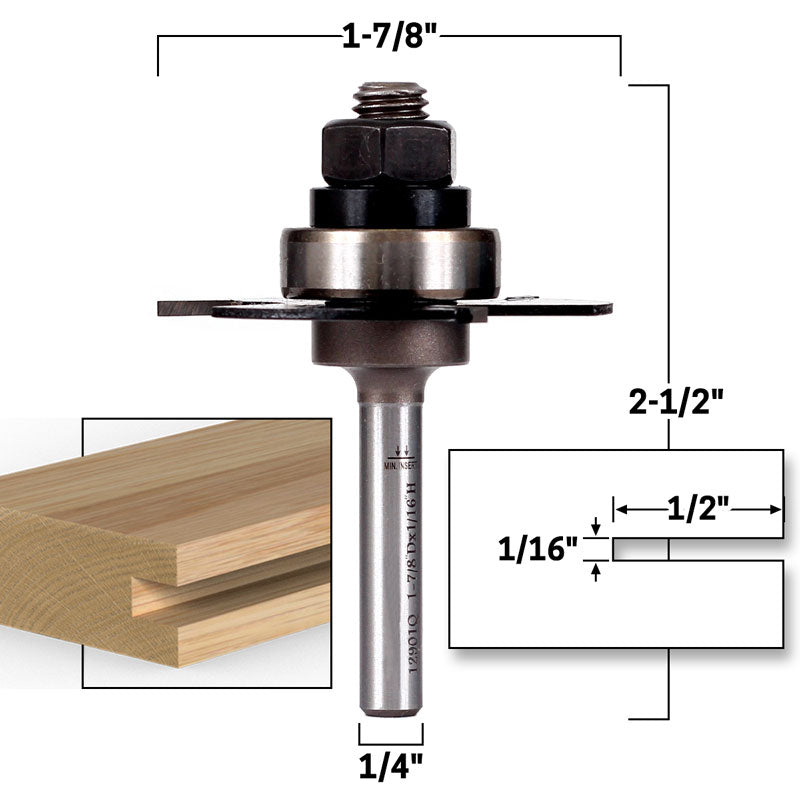 Flush Trim Template Router Bit Set