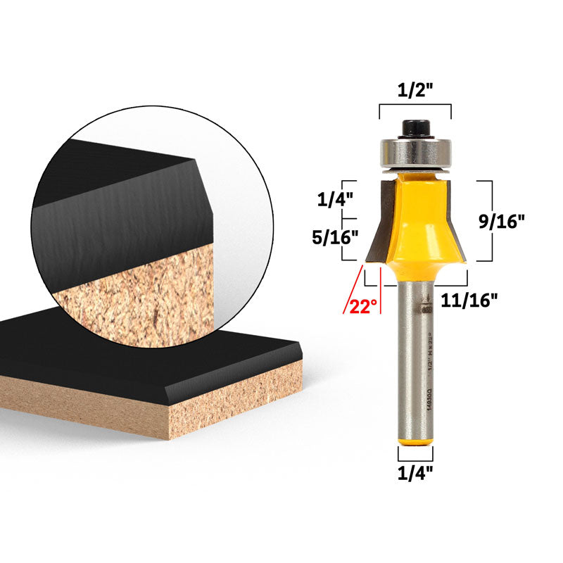 Flush Trim Template Router Bit Set