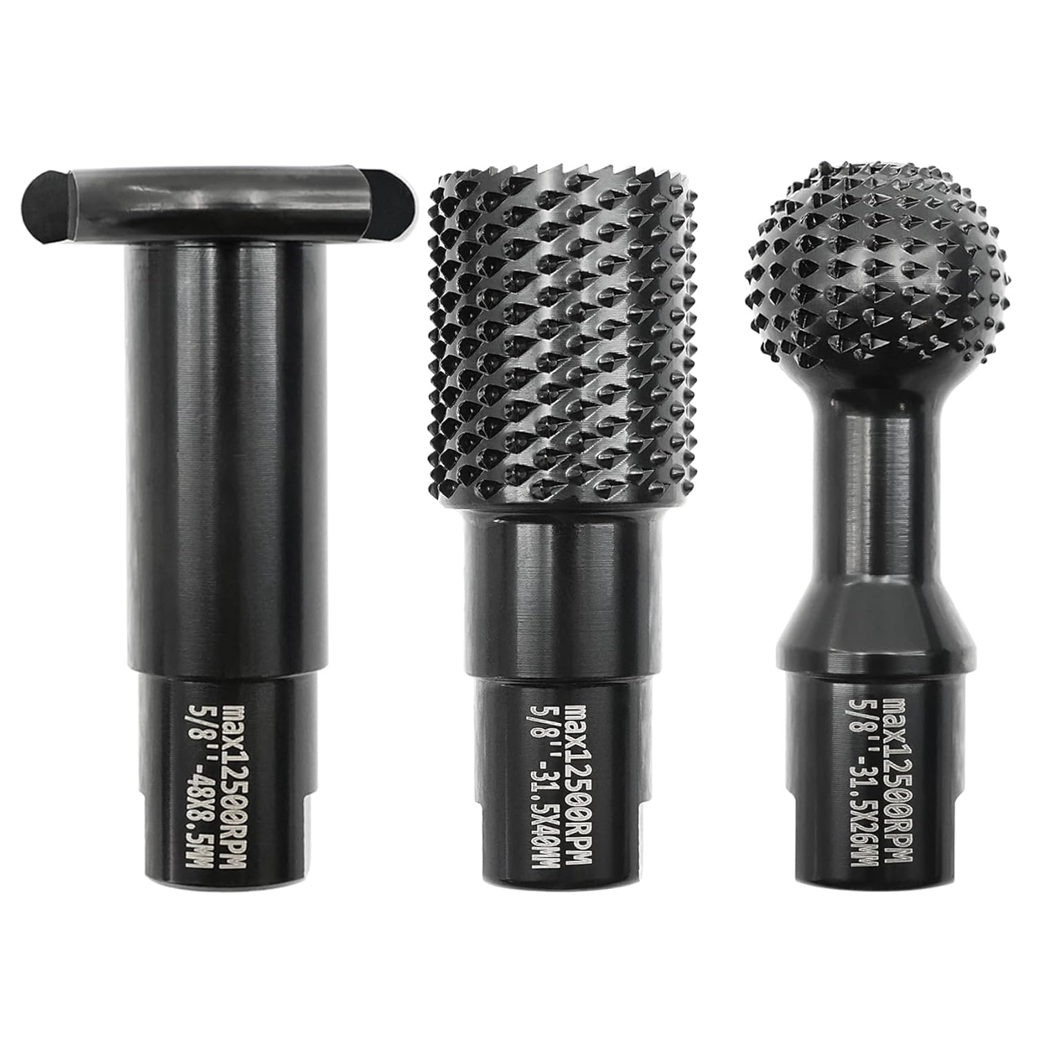 M14 Woodworking Rotary Burr Set - 3pcs, 5/8