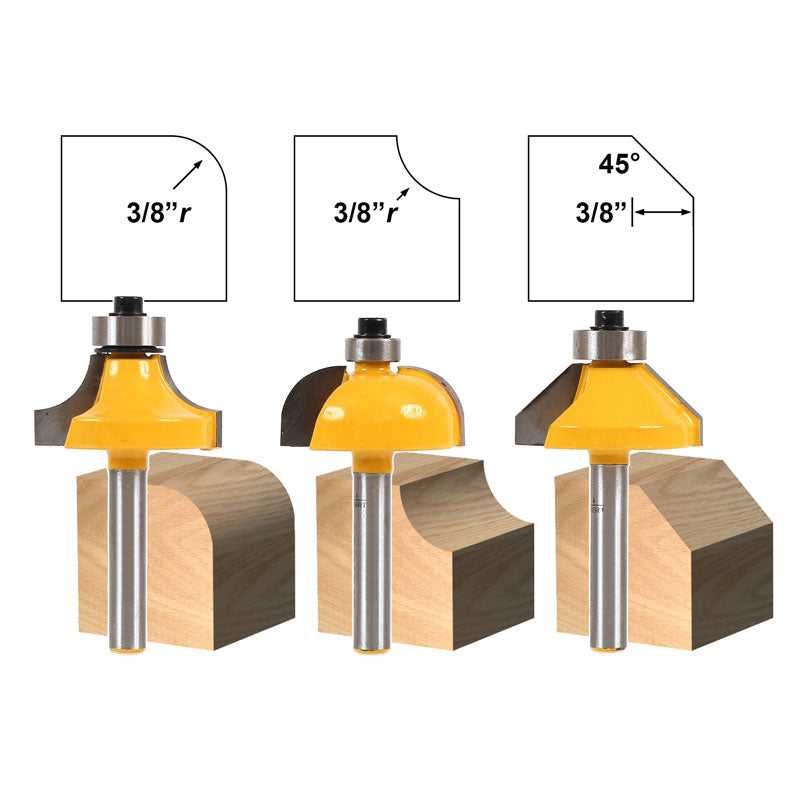 Flush Trim Template Router Bit Set