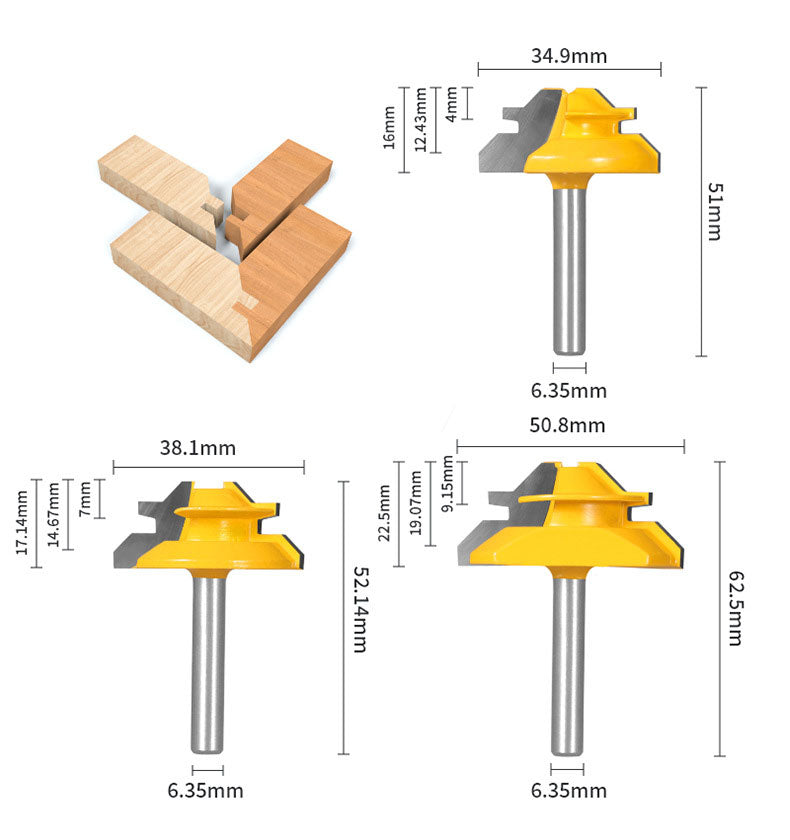 1PC or 3PCS 1/4