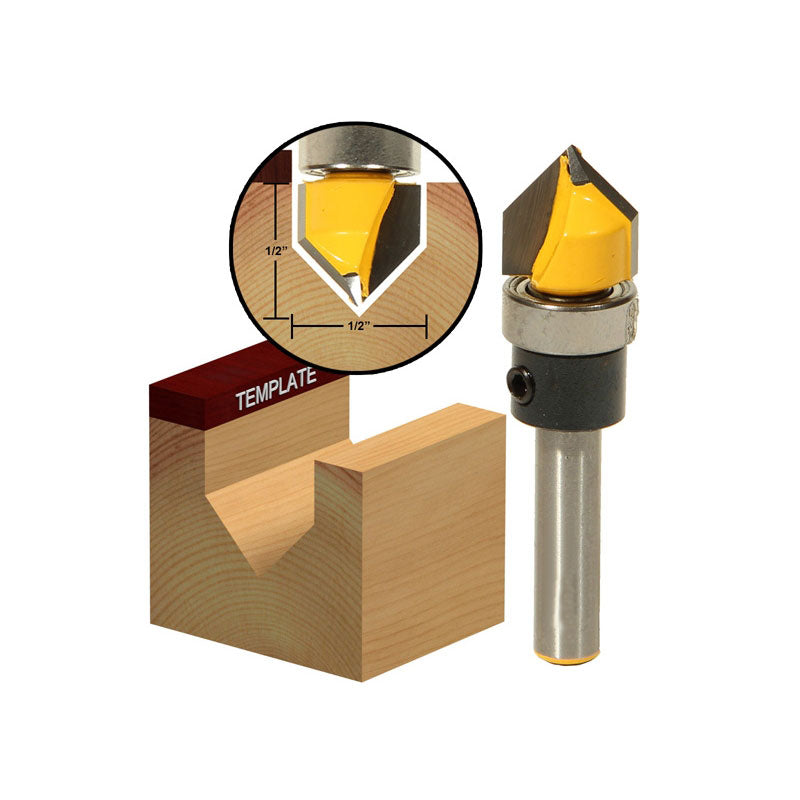 90° V Groove Shank Bearing 1/2