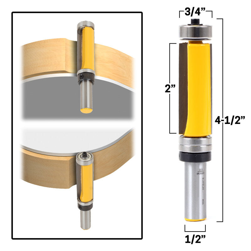 Flush Trim Template Router Bit Set