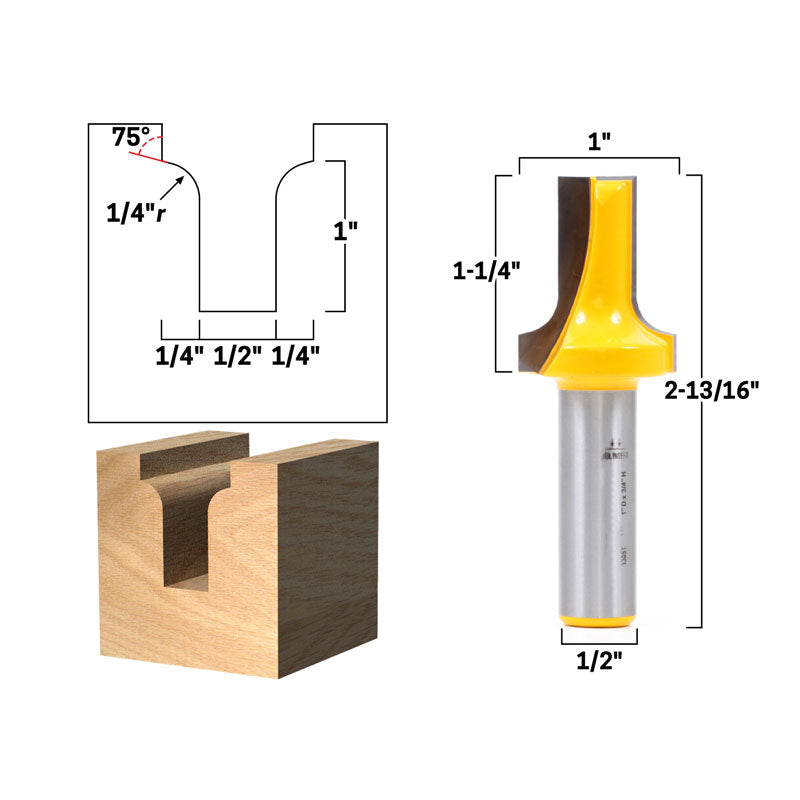 Flush Trim Template Router Bit Set