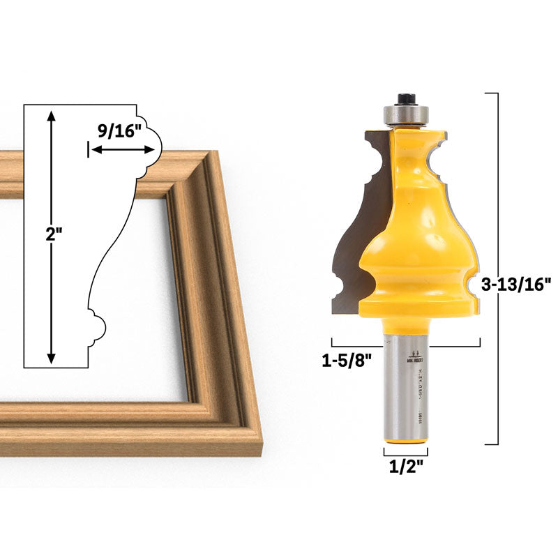 Medium Elegant Picture Frame Molding 1/2