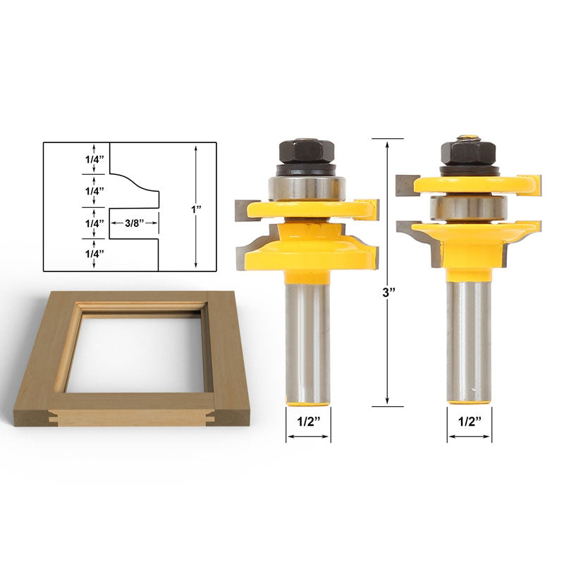 Ogee 2 Bit Rail and Stile 1/2