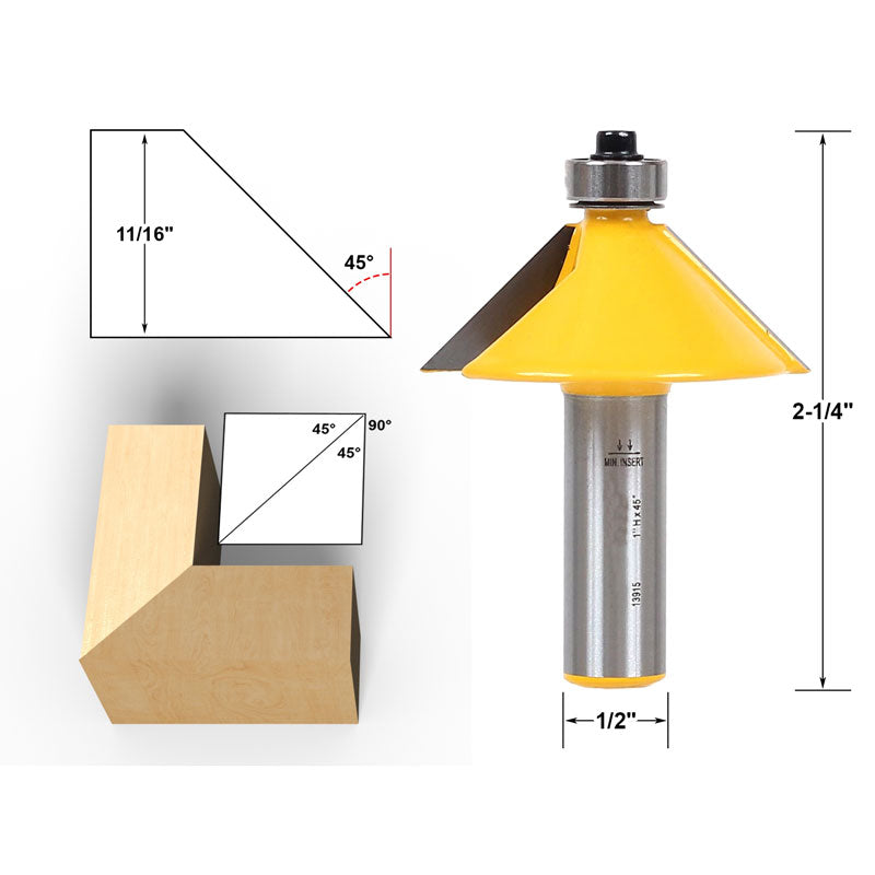 Flush Trim Template Router Bit Set