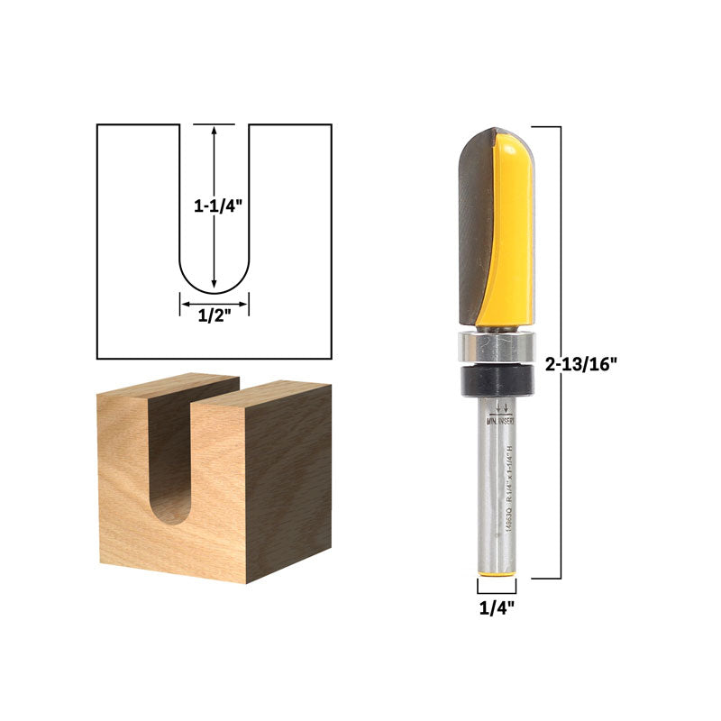 Flush Trim Template Router Bit Set