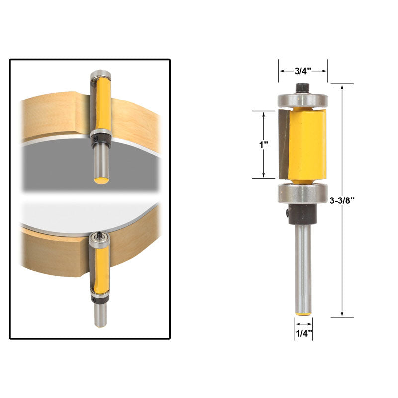 Flush Trim Template Router Bit Set