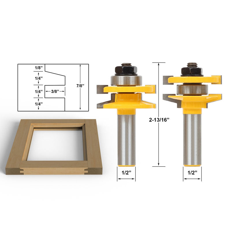Flush Trim Template Router Bit Set