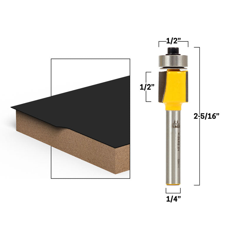 Flush Trim Template Router Bit Set