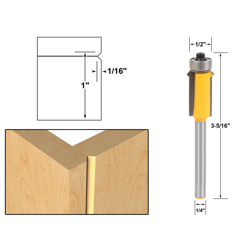 Flush Trim Template Router Bit Set