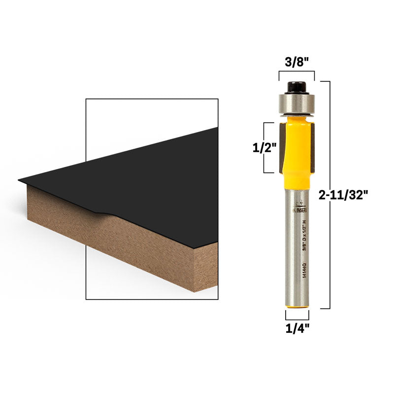 Flush Trim Template Router Bit Set