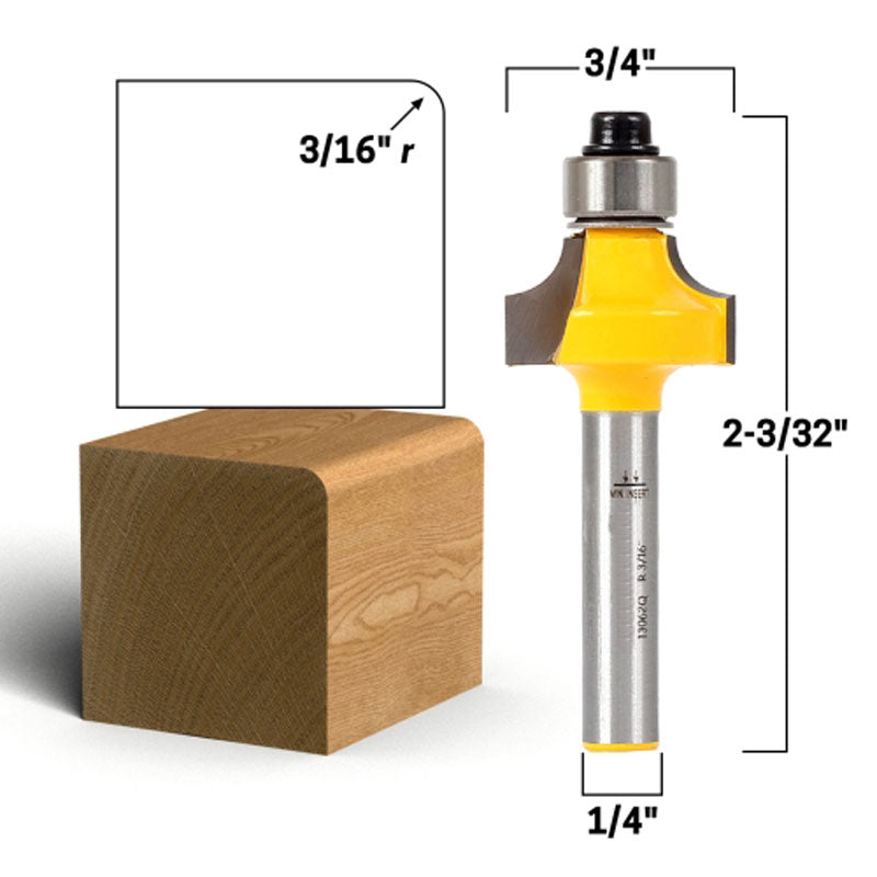Flush Trim Template Router Bit Set
