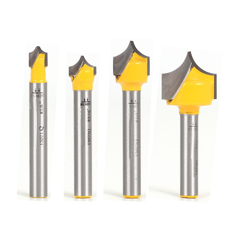 4 Bit Set Point Cutting Round Over Groove 1/4