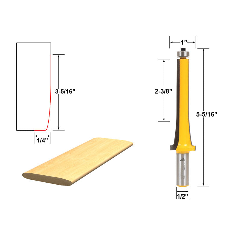 Flush Trim Template Router Bit Set