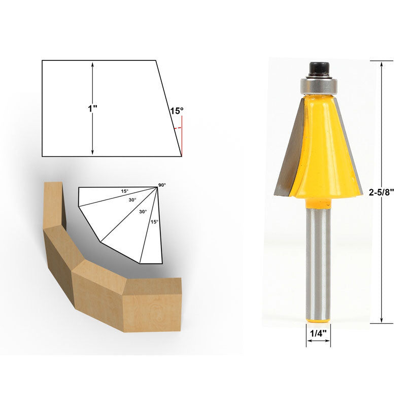Flush Trim Template Router Bit Set