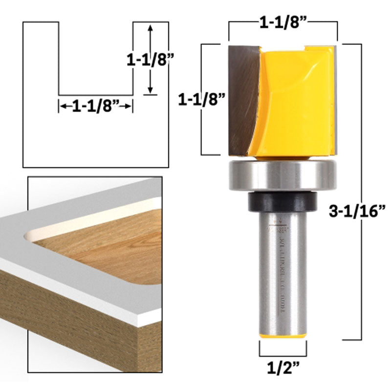 Flush Trim Template Router Bit Set