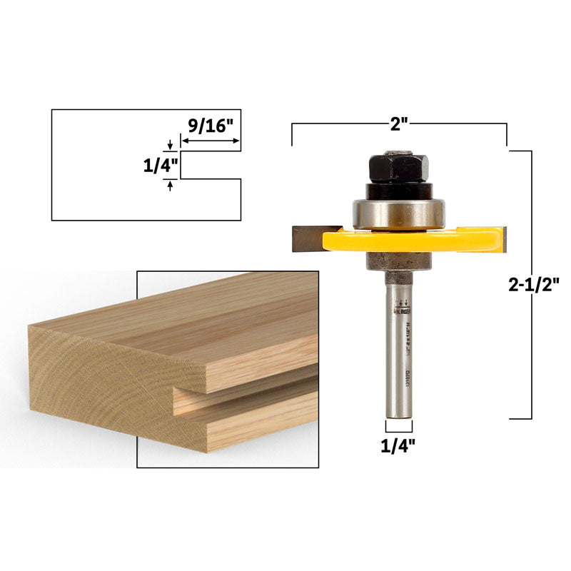 Flush Trim Template Router Bit Set