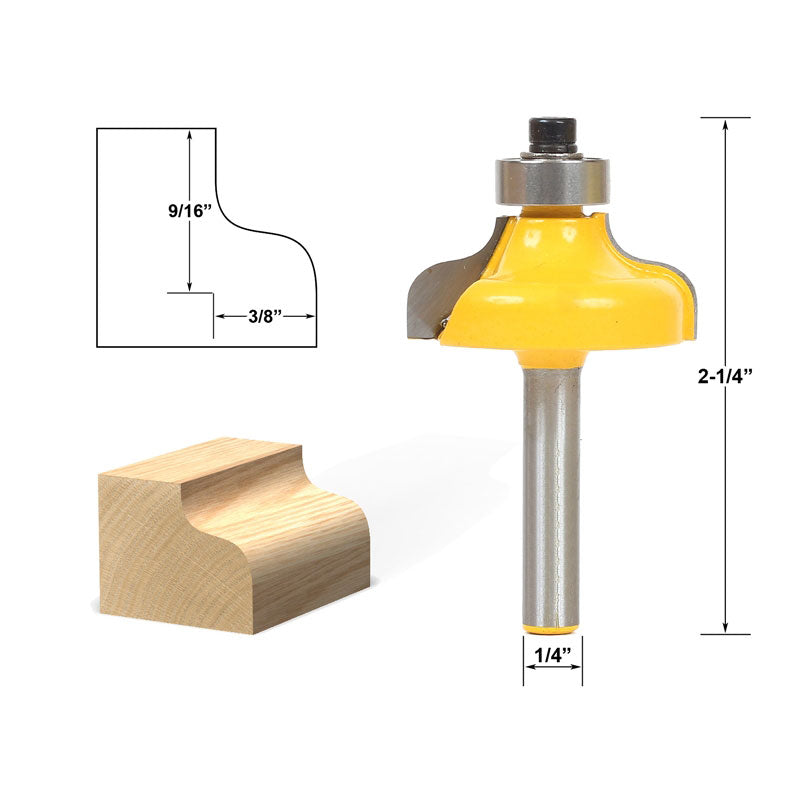 Ogee Edging and Molding Medium 1/4
