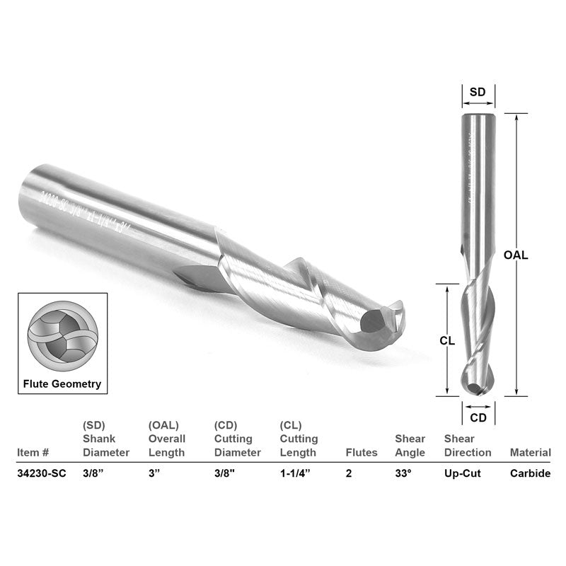 Ball Nose Solid Carbide 3/8