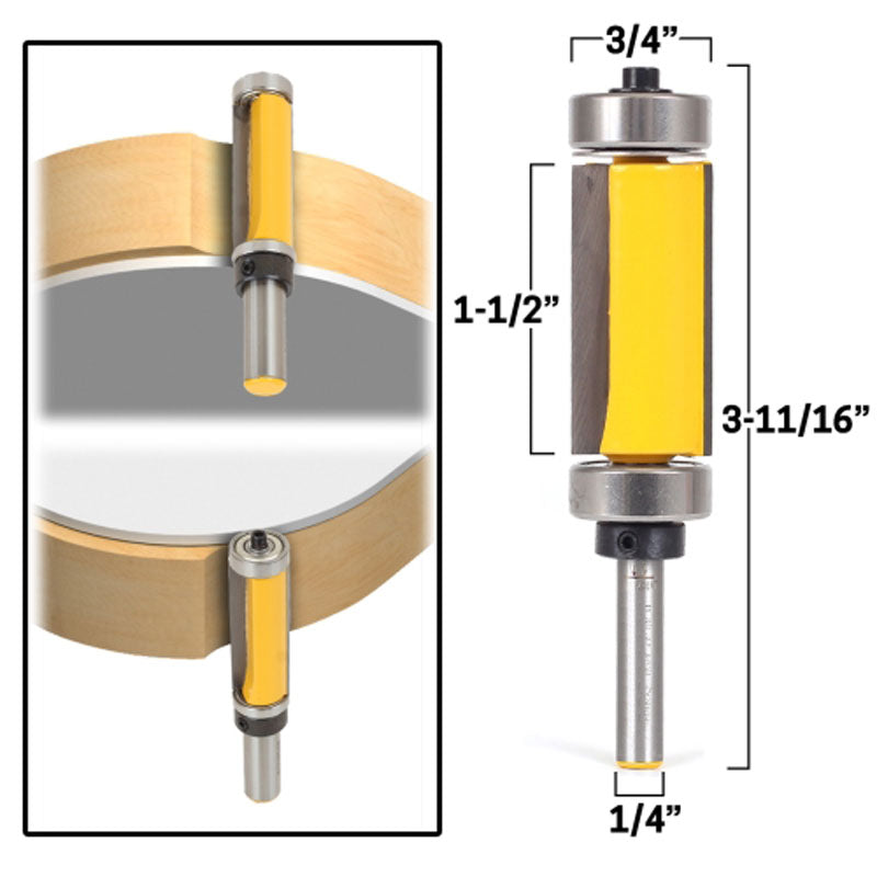 Flush Trim Template Router Bit Set
