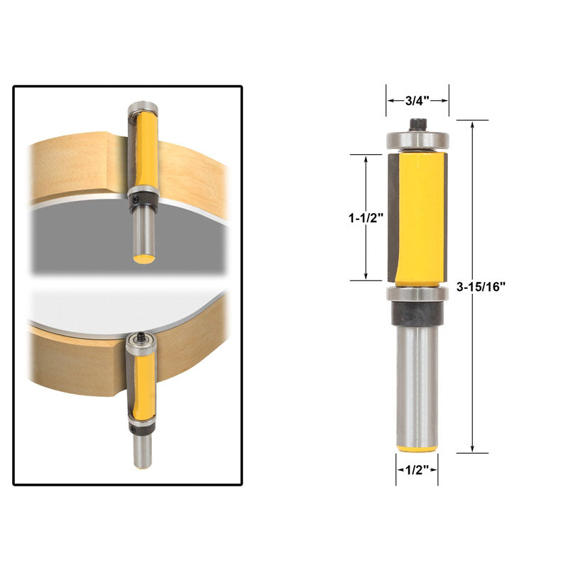 Flush Trim Top & Bottom Bearing 1 1/2