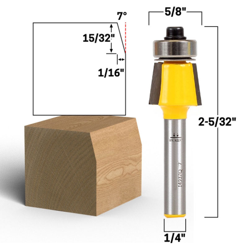 Flush Trim Template Router Bit Set