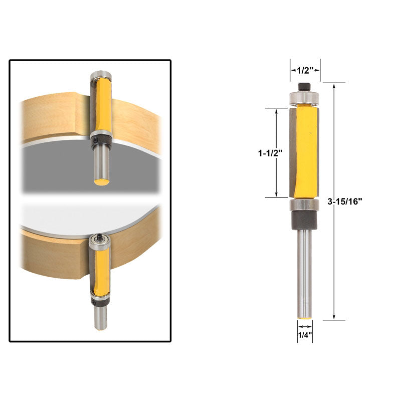 Flush Trim Template Router Bit Set