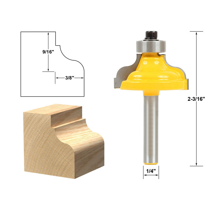 Ogee Fillet Edging and Molding Medium 1/4
