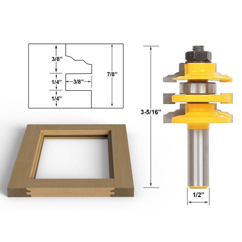 Flush Trim Template Router Bit Set