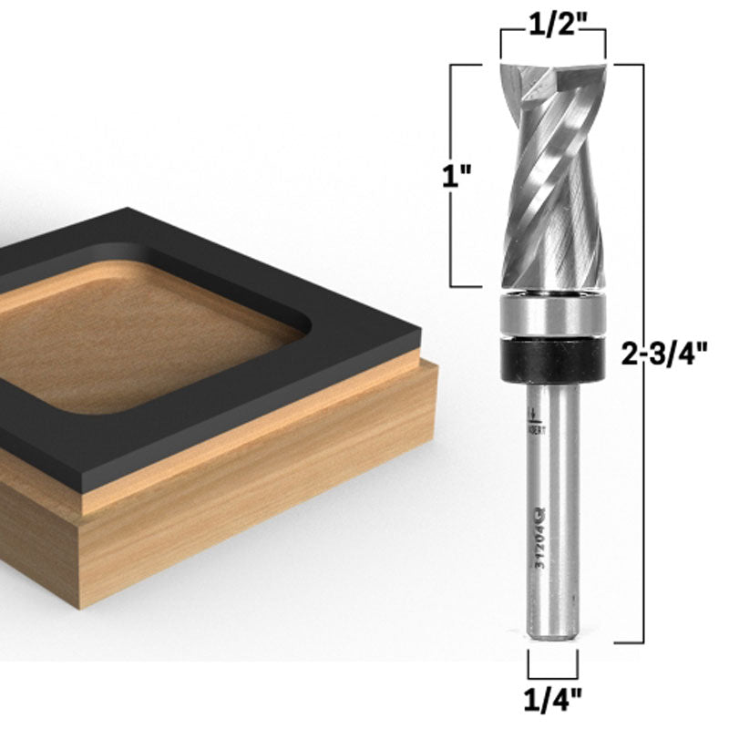 Top Bearing Upcut Ultra Performance Flush Trim 1