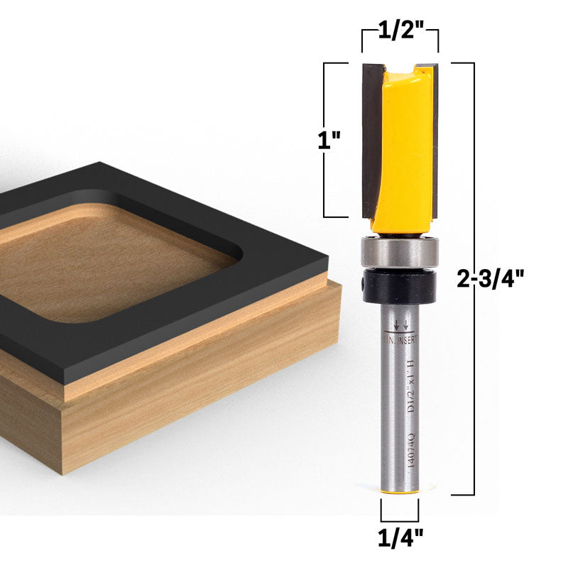 Flush Trim Template Router Bit Set