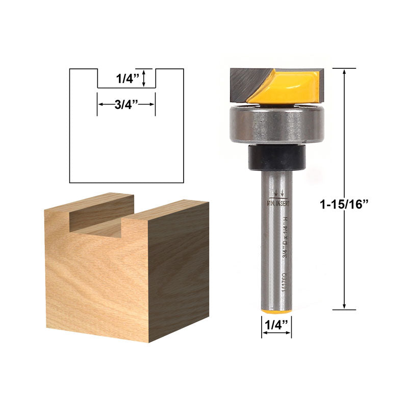 Flush Trim Template Router Bit Set