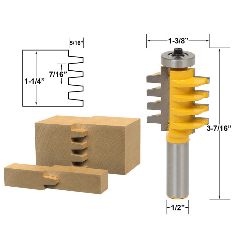 Reversible Finger Joint Glue Joint 1/2
