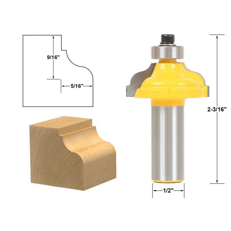 Ogee Fillet Edging and Molding Medium 1/2