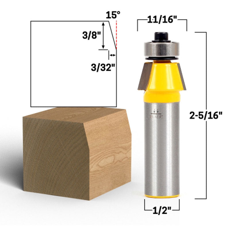Flush Trim Template Router Bit Set