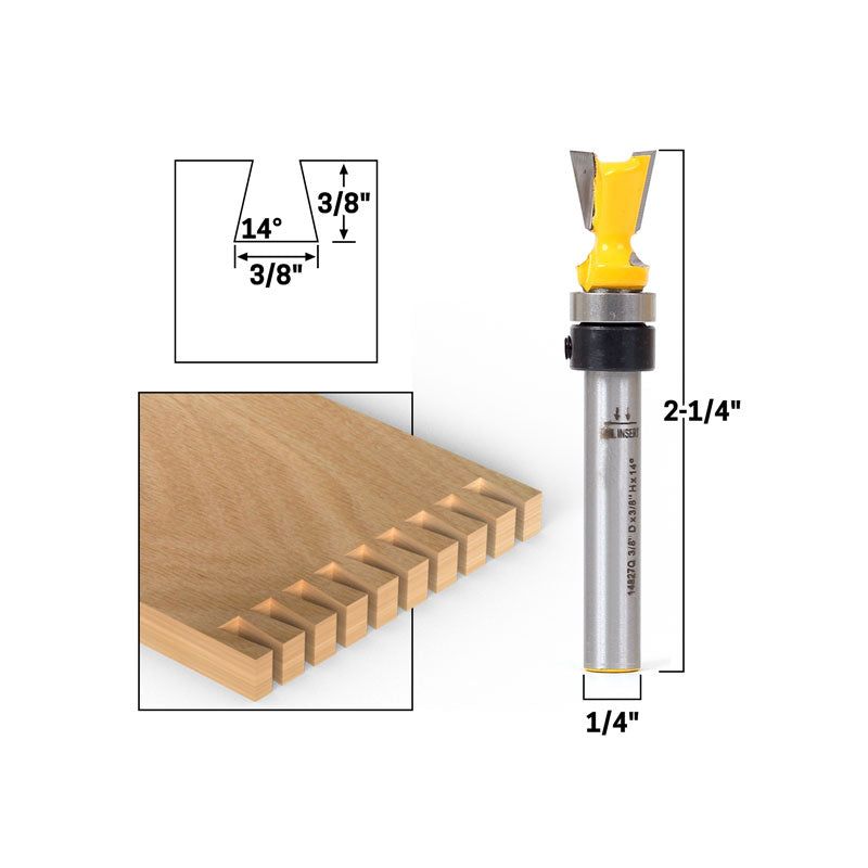 14° X 3/8