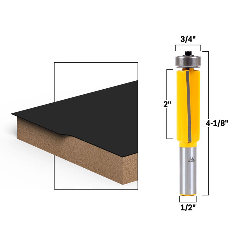 Flush Trim Template Router Bit Set