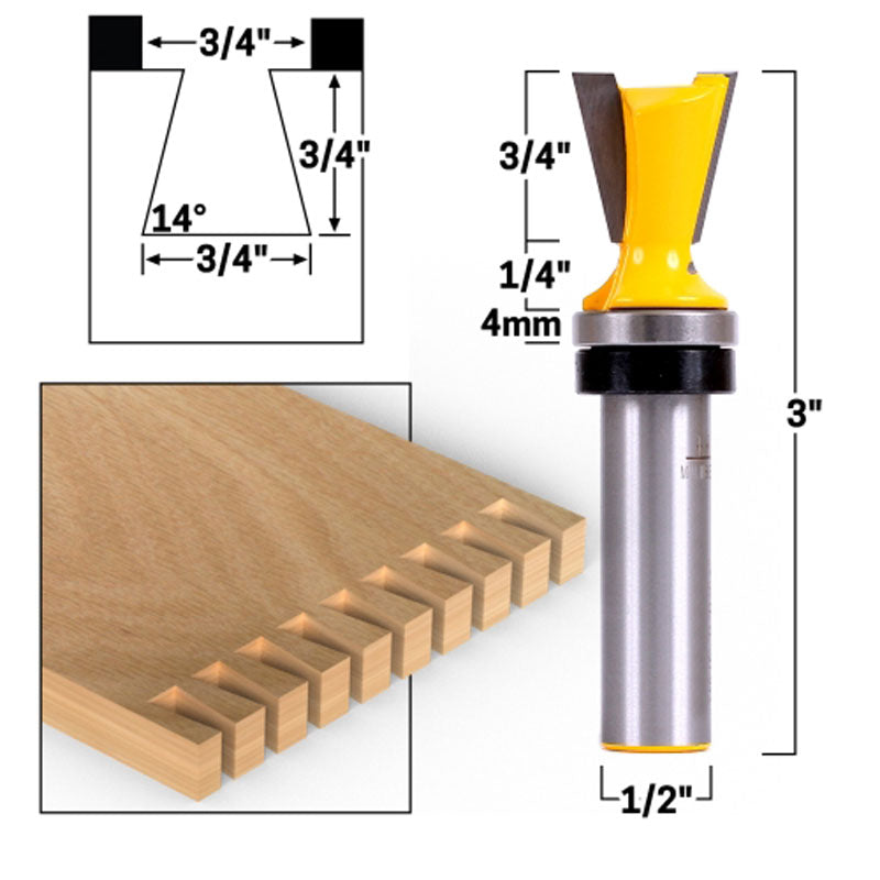Flush Trim Template Router Bit Set