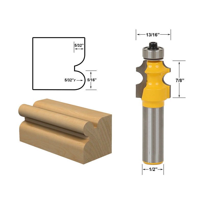 Flush Trim Template Router Bit Set