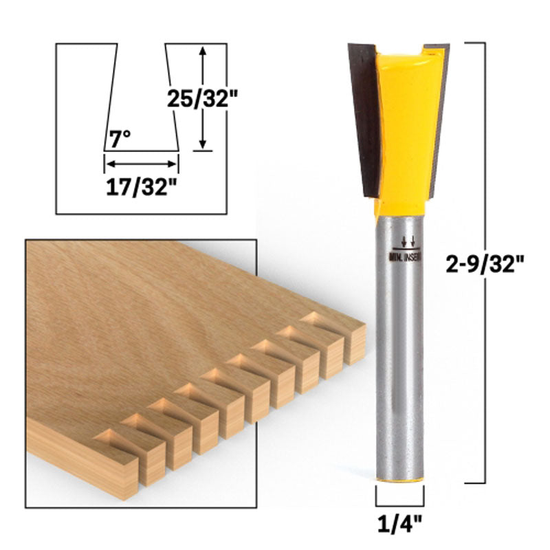 7° X 17/32