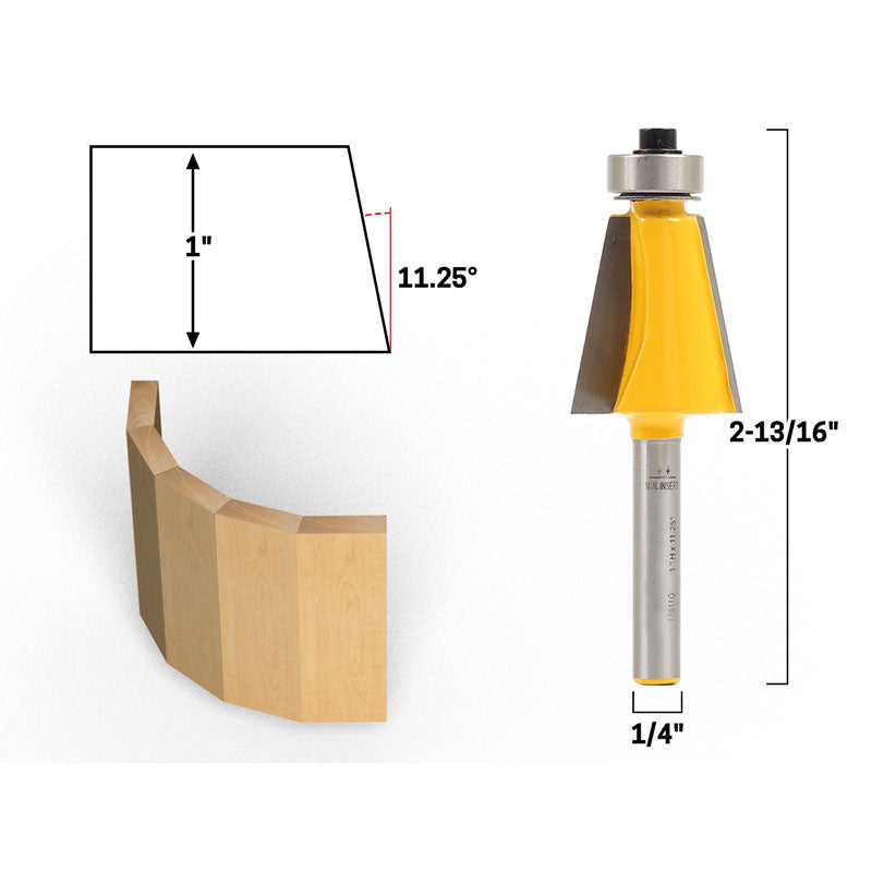 11.25° Chamfer & Bevel Edging 1/4