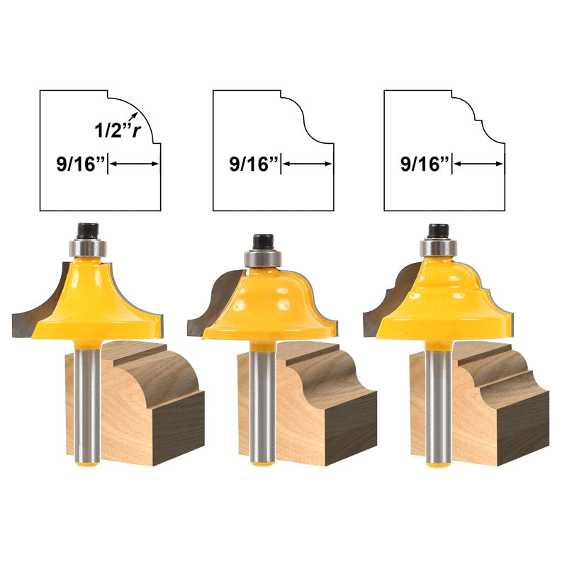 3 Bit Edge Molding Large Designer 1/4