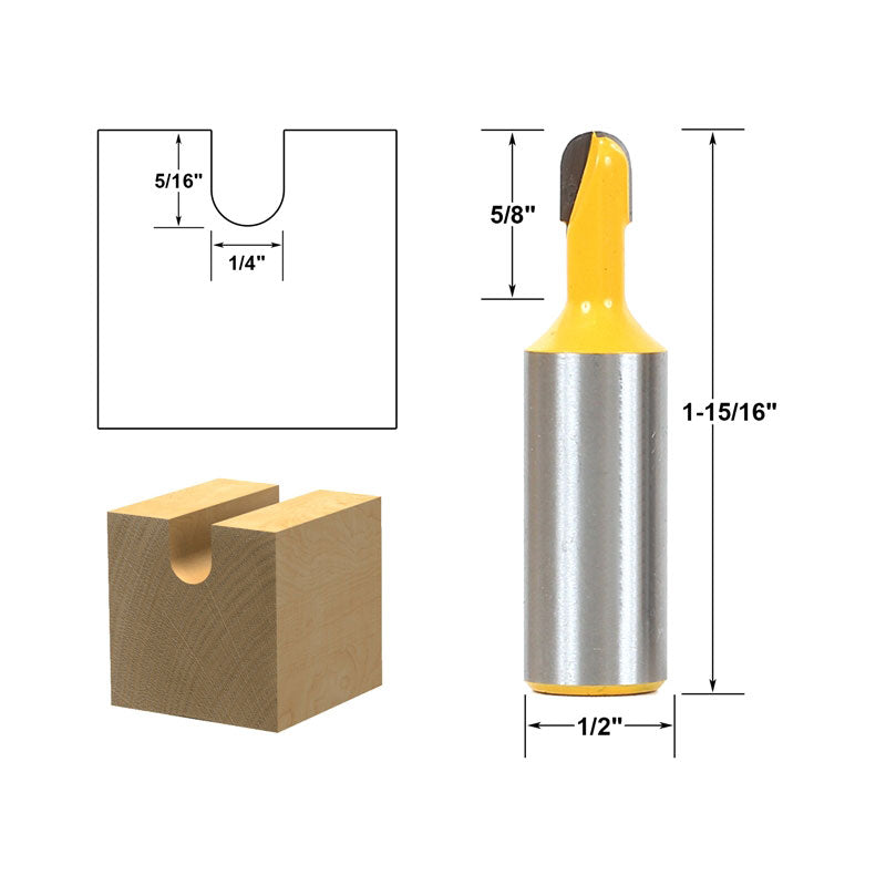 Core Box Round Nose 1/4