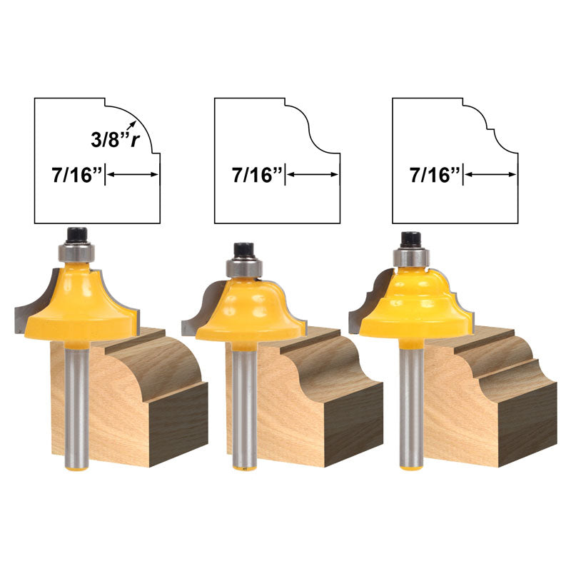 3 Bit Edge Molding Medium Designer 1/4