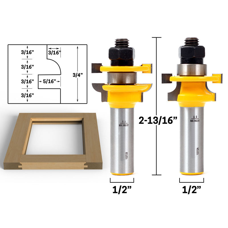 Flush Trim Template Router Bit Set